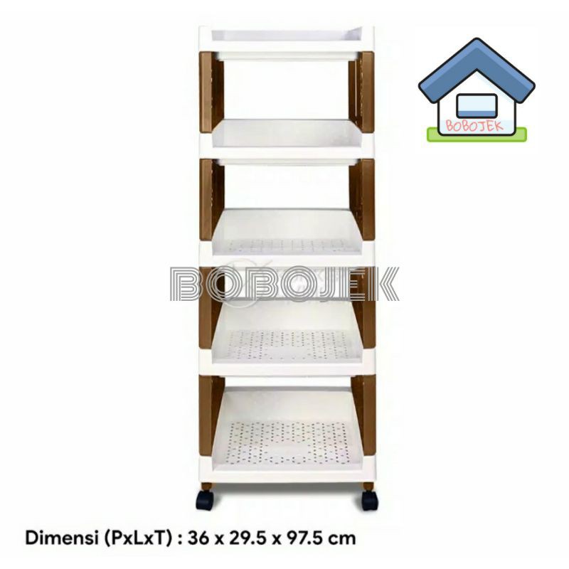 RAK SERBAGUNA  PLASTIK RSO / RSOTK 3/4 /5 SUSUN RAK DAPUR / RAK BUKU / RAK PIRING