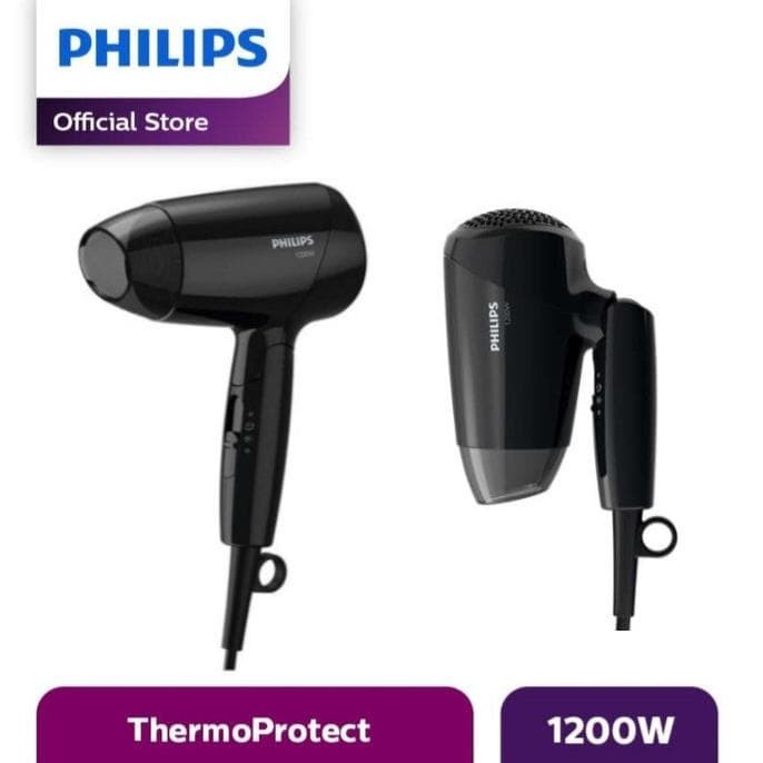 Philips Hairdryer BHC 010 Hairdryer Philips Essential Care 1200 Watt - Hitam