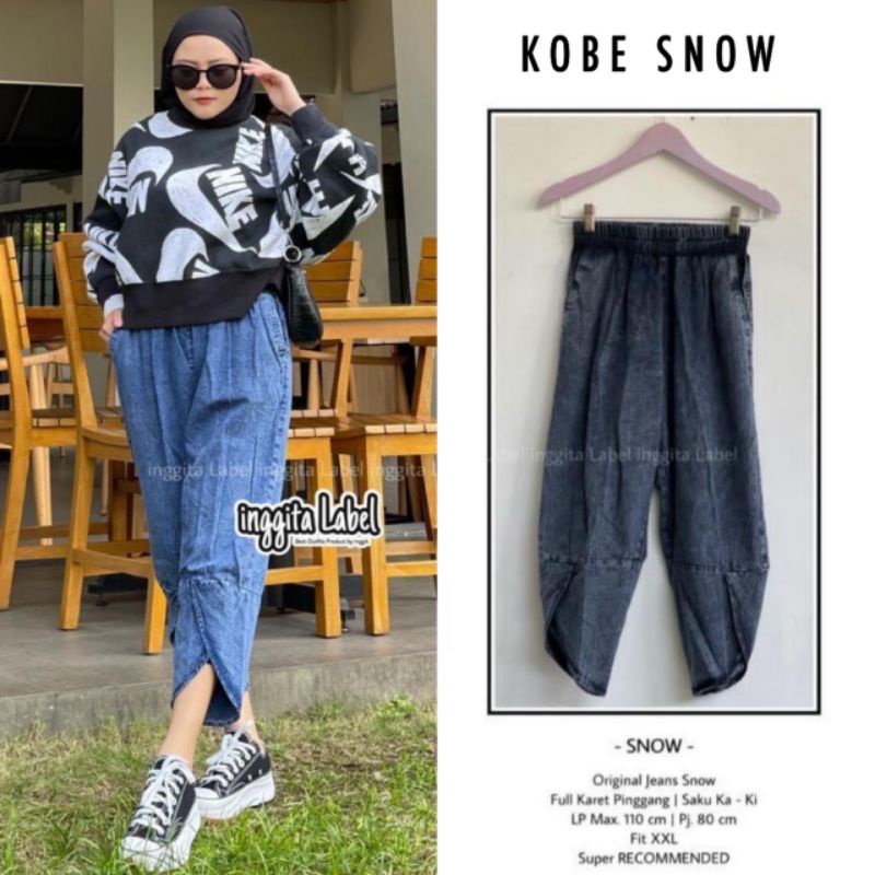 kobe pants celana jeans wanita jumbo super recomended