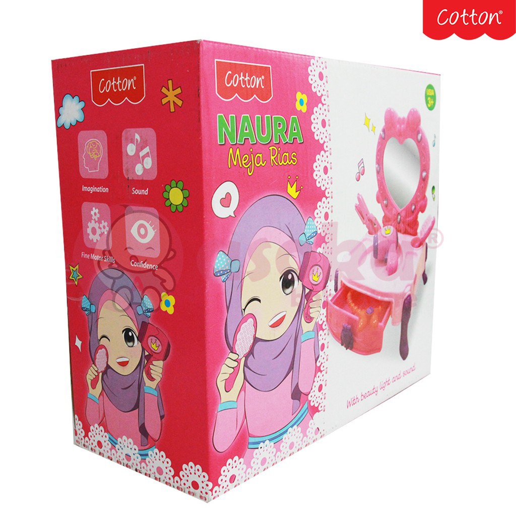 Cotton Naura Meja Rias Mainan Anak Perempuan Mainan Make Up 49067 ASOKA