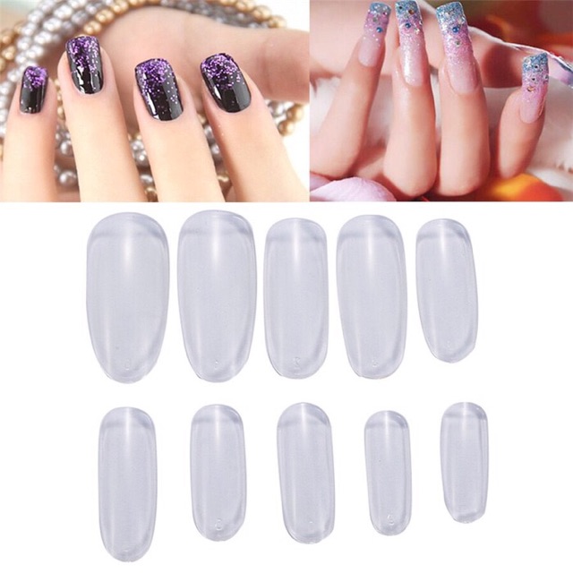500pcs LONG OVAL fake nail kuku palsu oval / fake nail nails kupal nail extension nailart