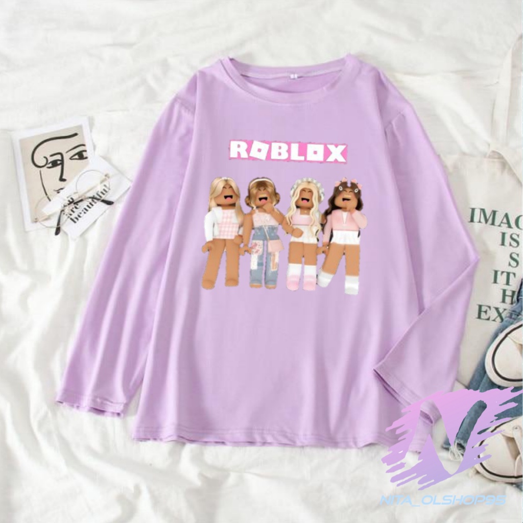 ROBLOX GIRL TERBARU baju kaos anak lengan panjang roblox terbaru