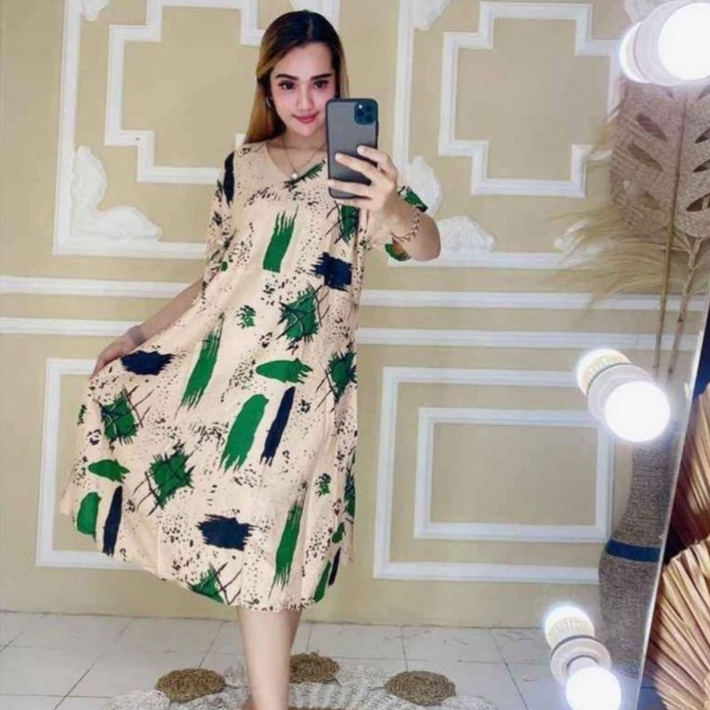 TERBARU Daster Kimono Ruffle Rayon Halus