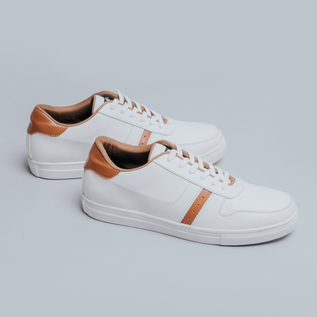 Mason White | Sepatu Sneakers Putih Original Sneaker Casual Sniker Kasual Jalan Pria Lokal Ori Footwear | FORIND x Lvnatica