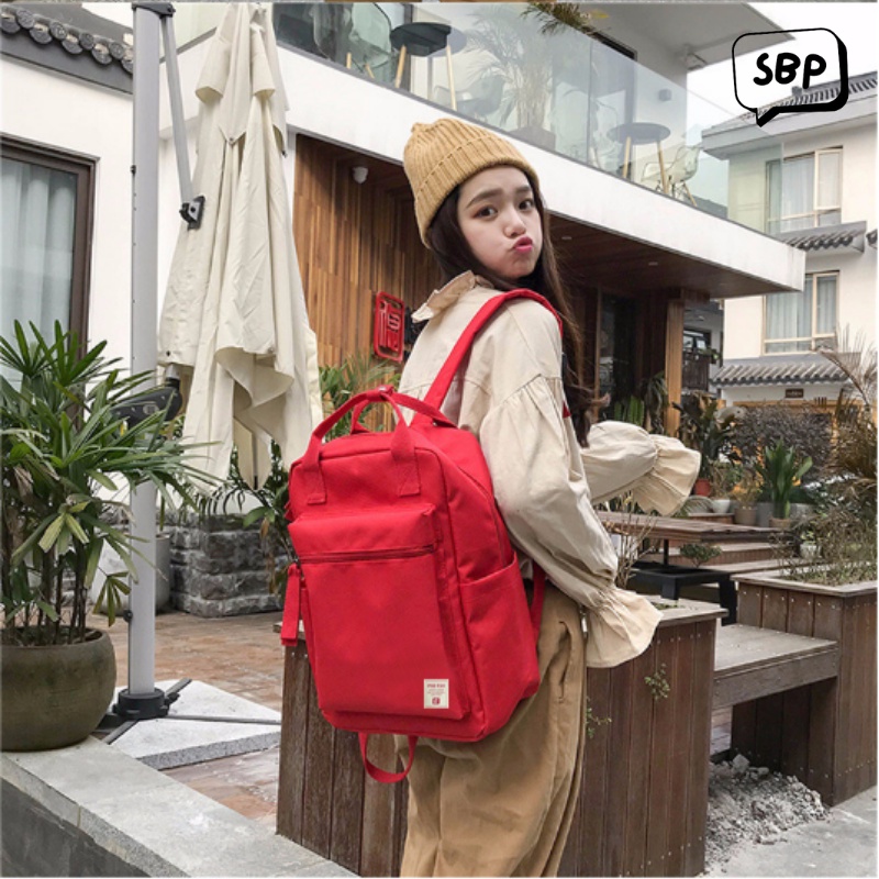 COD  Tas Ransel Sekolah SD SMP SMA Polos Backpack Fashion SBP