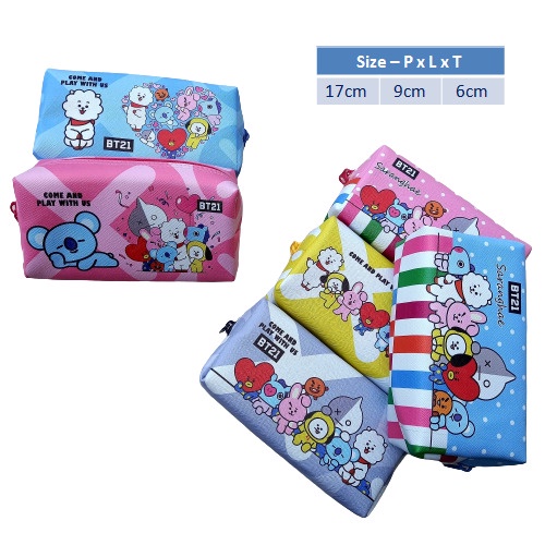 Kotak Pensil BTS BT21 Tempat Pensil Unik Big Size Motif BTS-4