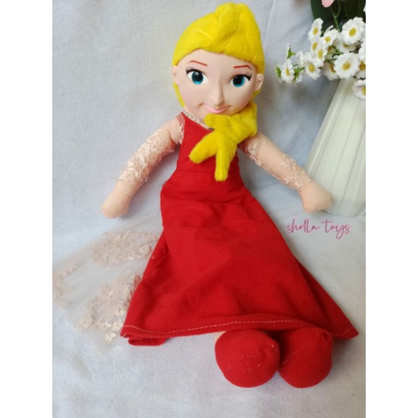 BONEKA ELSA FROZEN MUKA KARET boneka anak perempuan