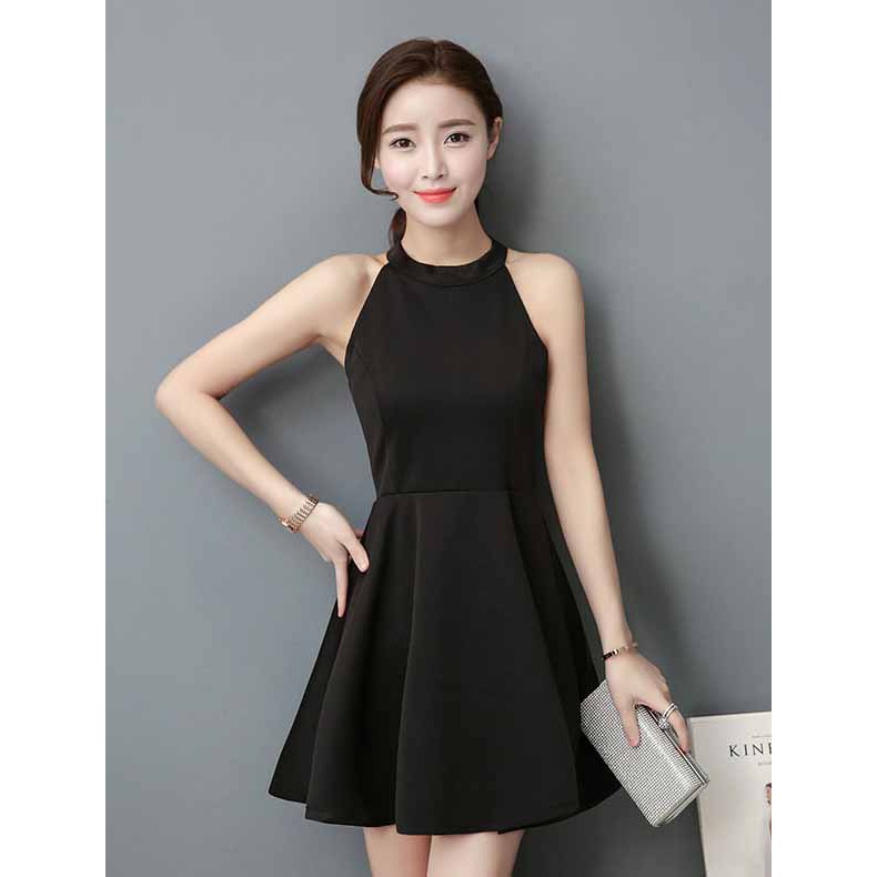 GAUN DRESS PESTA HITAM MODEL TERBARU