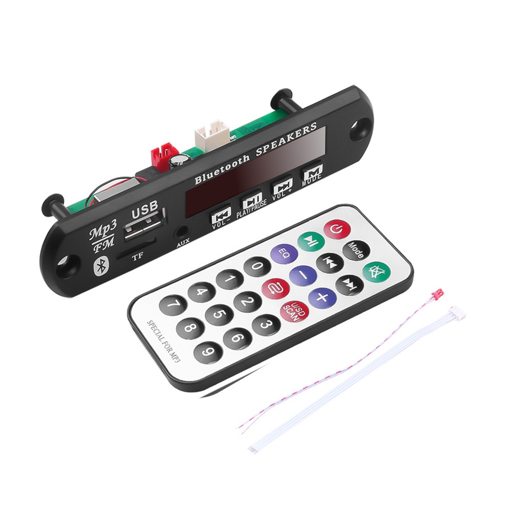 ITS 12V Multifungsi WMA Kit MP3 Decoder Board Termasuk Remote Control Pemutar musik Pemutar USB Input AUX Bluetooth 5.0 Radio FM Kartu memori TF