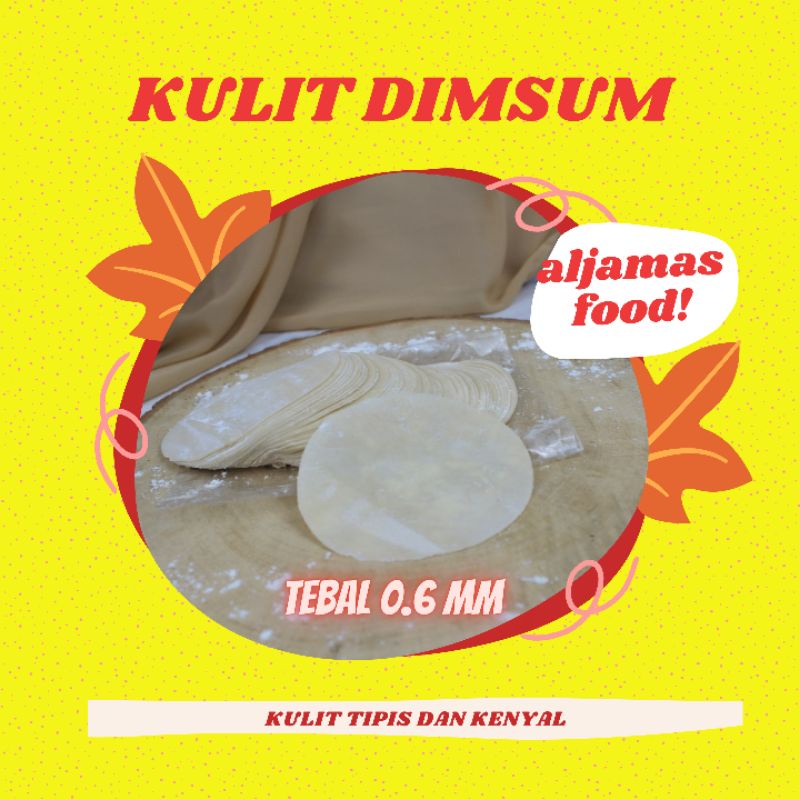 kulit dimsum/pangsit/gyoza 7.5 cm harga grosir 2000 pcs