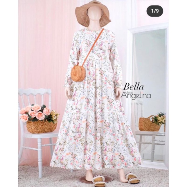 Bella Dress Wildflower Snow Size XL, 2XL, 3XL by Angelina Atelier