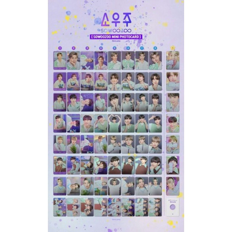 MPC JK MAUNG SOWOOZOO 8/8, JIMIN PEACE SOWOOZOO 6/8, TAE CHECK LIST 8/8