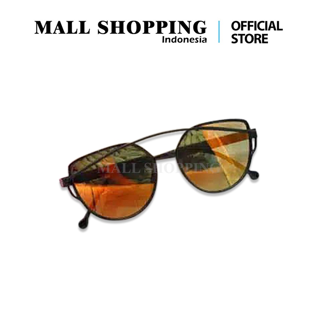 (COD) Kacamata Hitam Frame Metal Gaya Vintage MALLSHOPPING