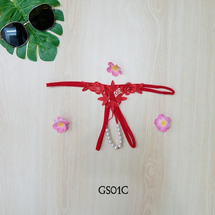 BEST SELLER G STRING SEXY UNDERWEAR WANITA G STRING WANITA PREMIUM MERAH GS01C