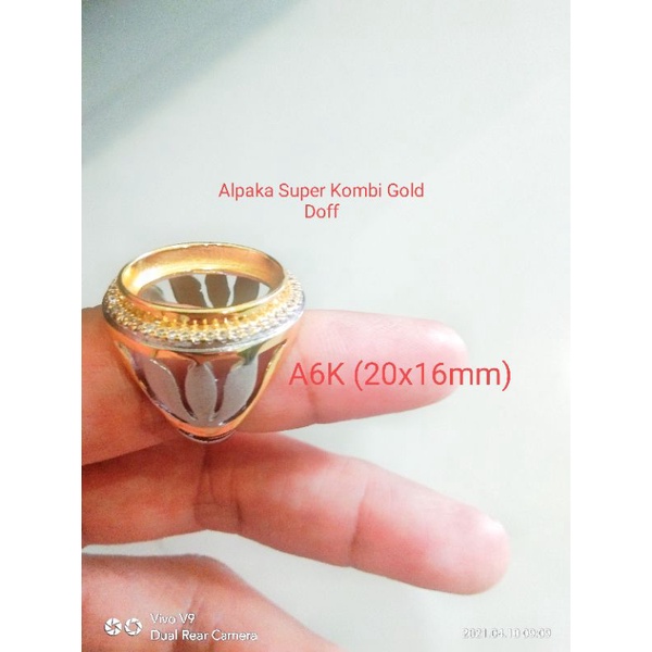 Ring cincin alpaka super kombi doff impor 3