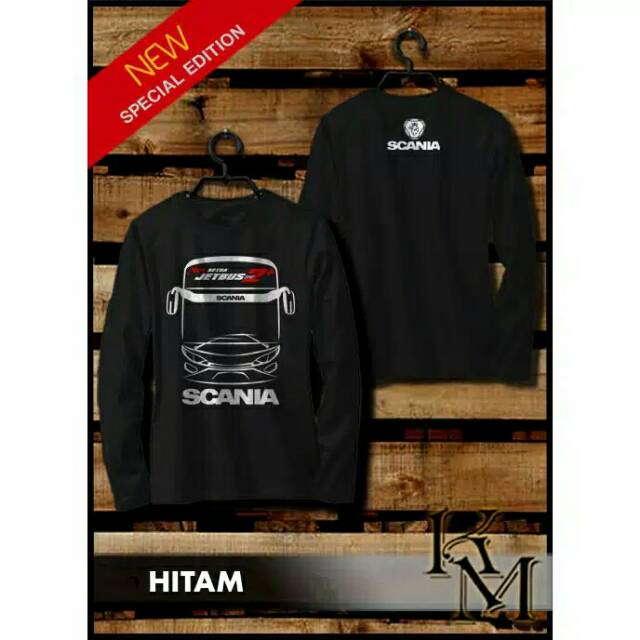 KAOS LENGAN PANJANG SCANIA NEW JETBUS SHD 2 SIMPLE KEREN