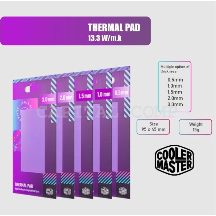 Thermal Pad Cooler Master THERMAL PAD | 13.3W/mK Thermal Conductivity