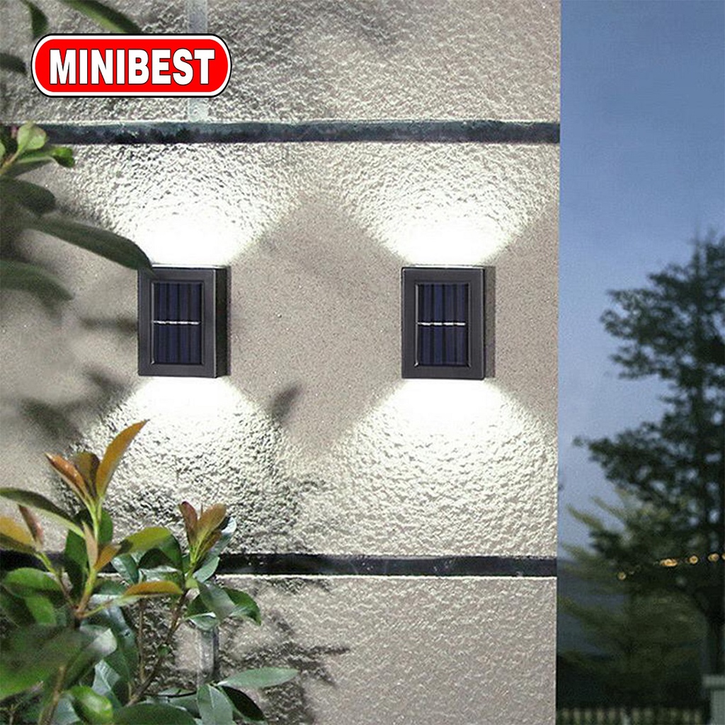 MB LAMPU DINDING TENAGA SURYA - MINIMALIS WATERPROOF OUTDOOR SOLAR CELL