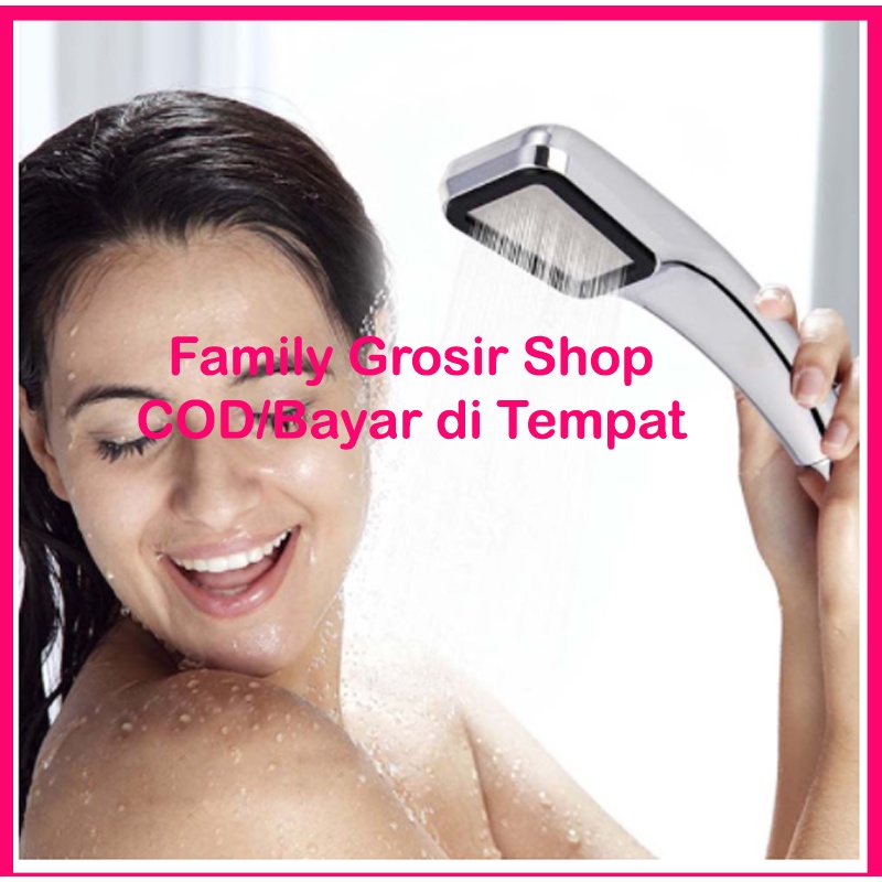 Kepala Shower Mandi 300 Lubang Tekanan Tinggi Pancuran Filter Aerator Head Selang Rumah Salon