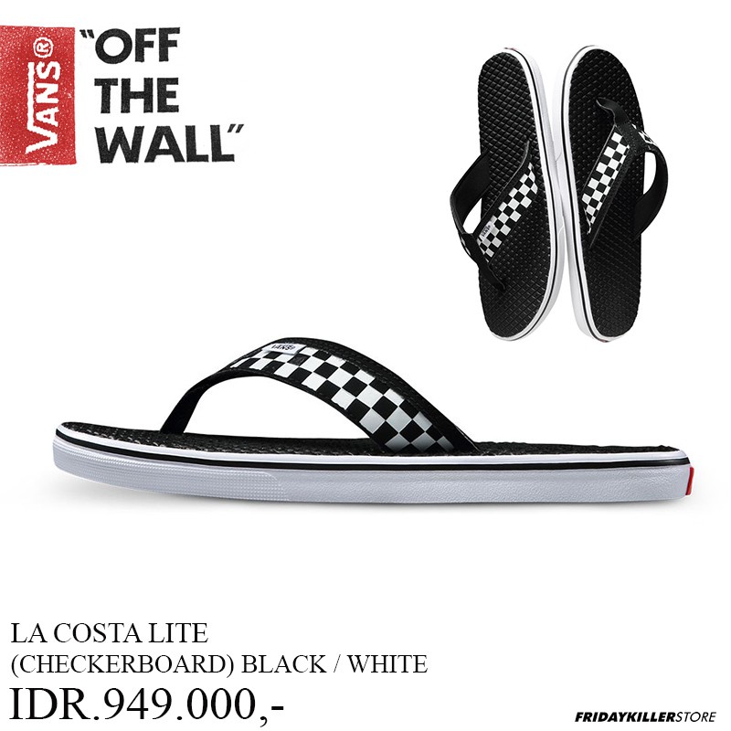 SANDAL VANS OFF THE WALL | LA COSTA LITE CHECK BLACK WHITE