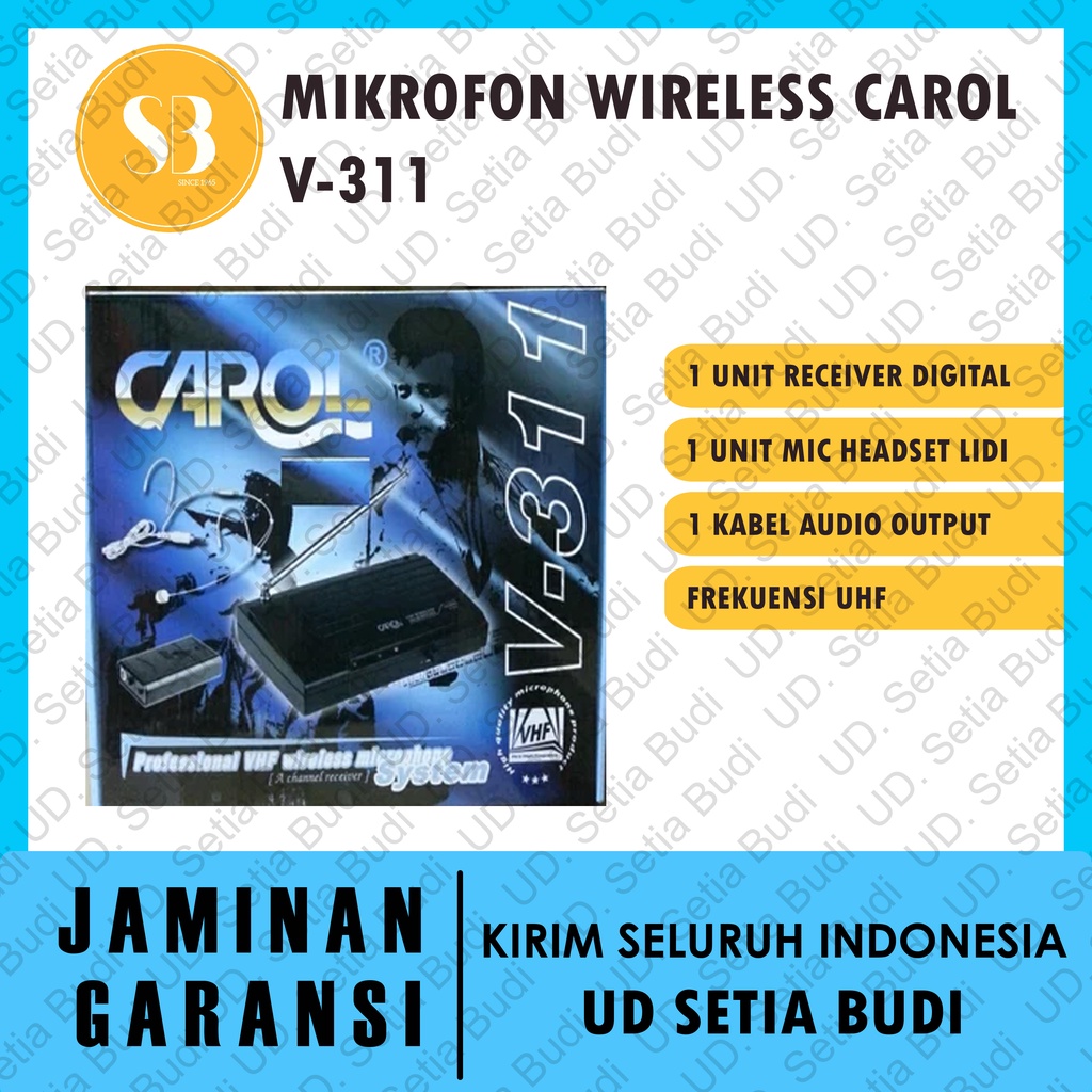 Microphone Wireless / Mic Wireless Carol V 311 / V311