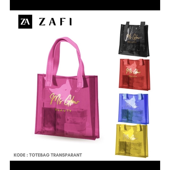 Tas MS GLOW transparan