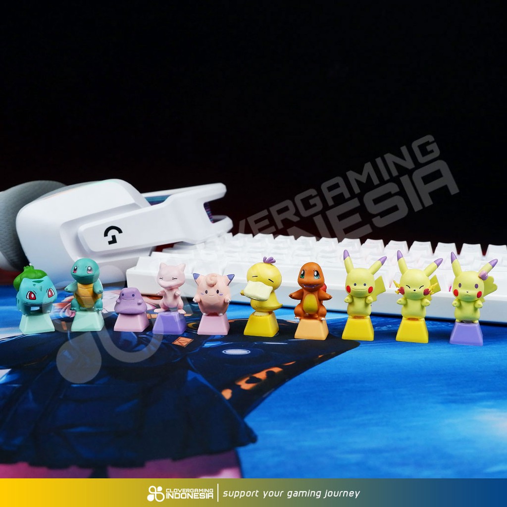 Keycaps Pokemon 3D Character - Artisan Keycaps for Mechanical Keyboard