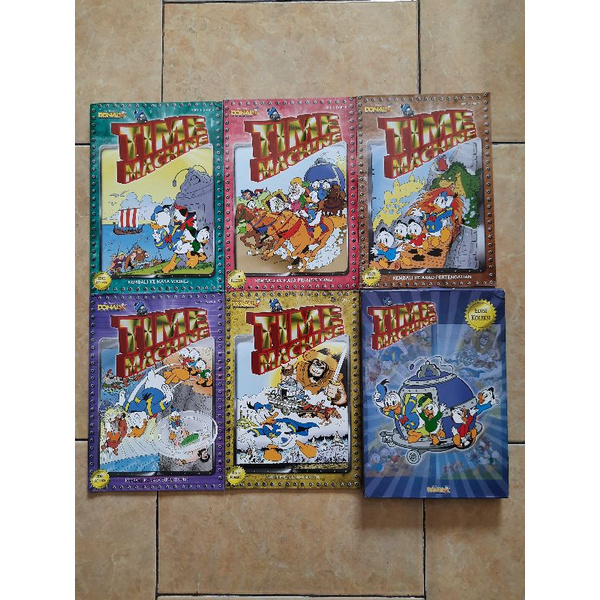 Komik Donal Gober Time Machine Fullset 1-5 Tamat Plus Box Bonus Poster