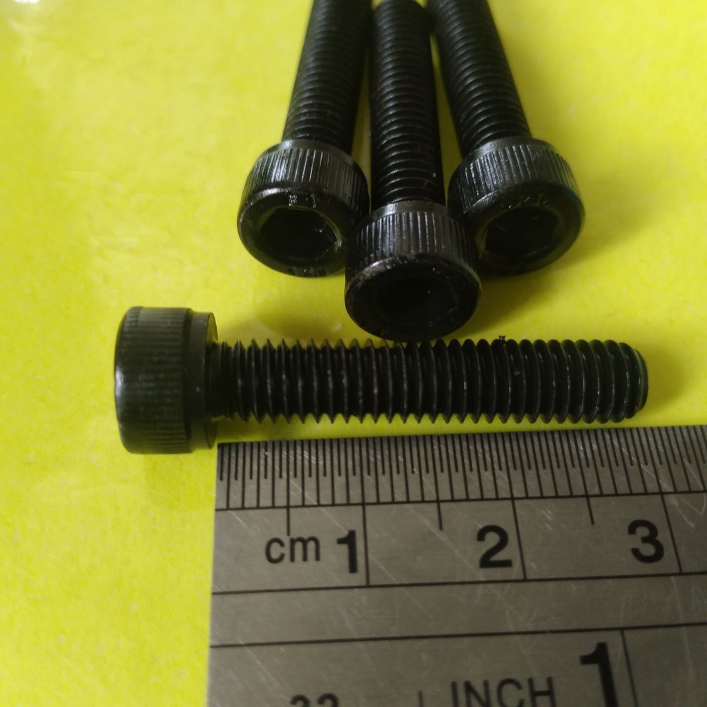 BAUT L BAJA M6 X 30 PANJANG 3CM / BAUT M6 / BAUT 10 KUNCI L5 / L 5 FULL DRAT / BAUT L M6 X 30 / BAUT
