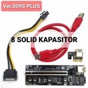 Riser 009s plus 8 kapasitor mining pcie usb 3.0 gpu vga raiser