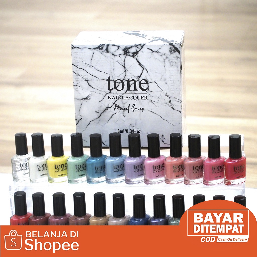 Jual Kutek Tone Nail Polish Bpom Seri Warna Baru Elegant Series All New Color High Quality