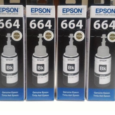 Tinta Epson T664 Hitam Original Epson Indonesia