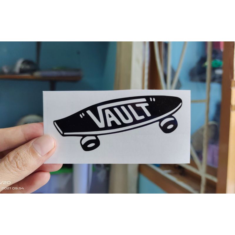 

stiker vans 1 custom cutting stiker murah