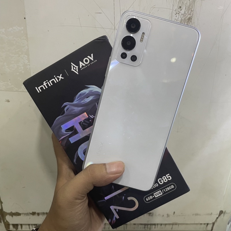 infinix hot 12 ram 6/128gb second bekas pakai mulus fullset original