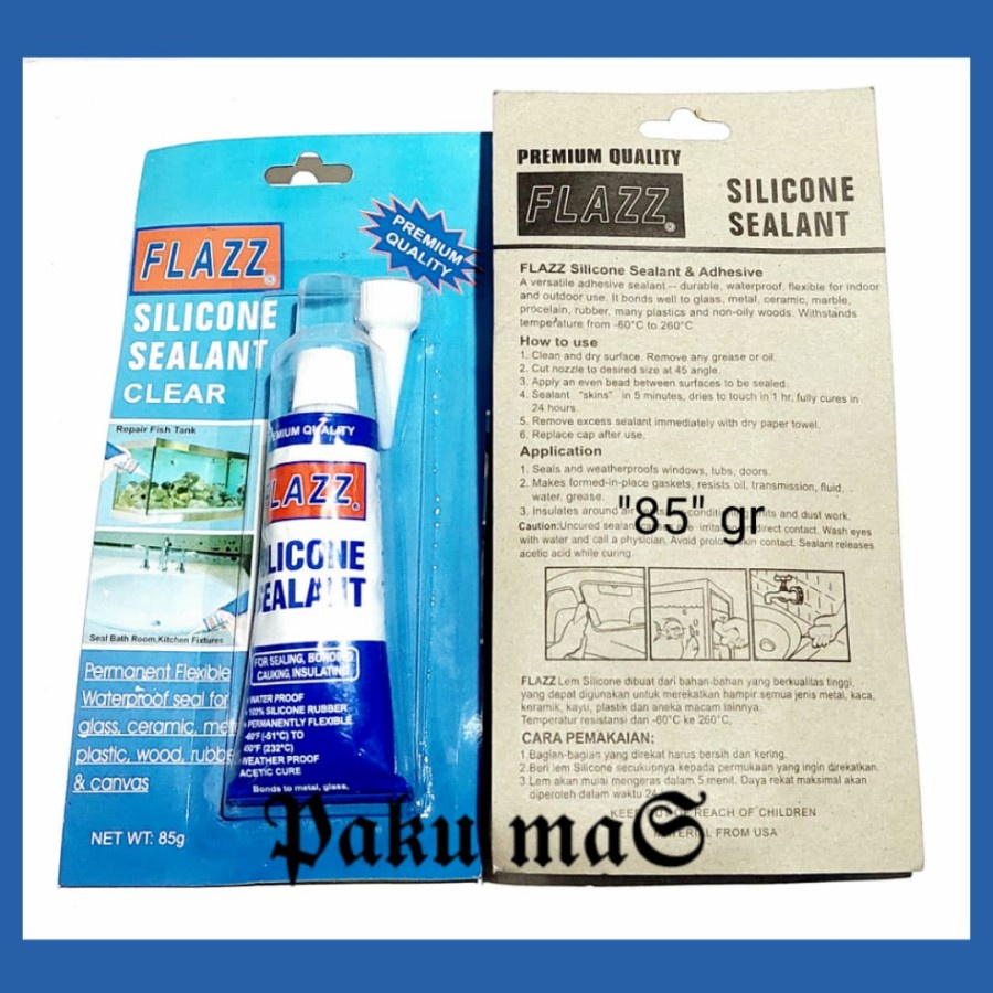 

Lem Sealant Lem Silicone 85 Gram Merk Flazz