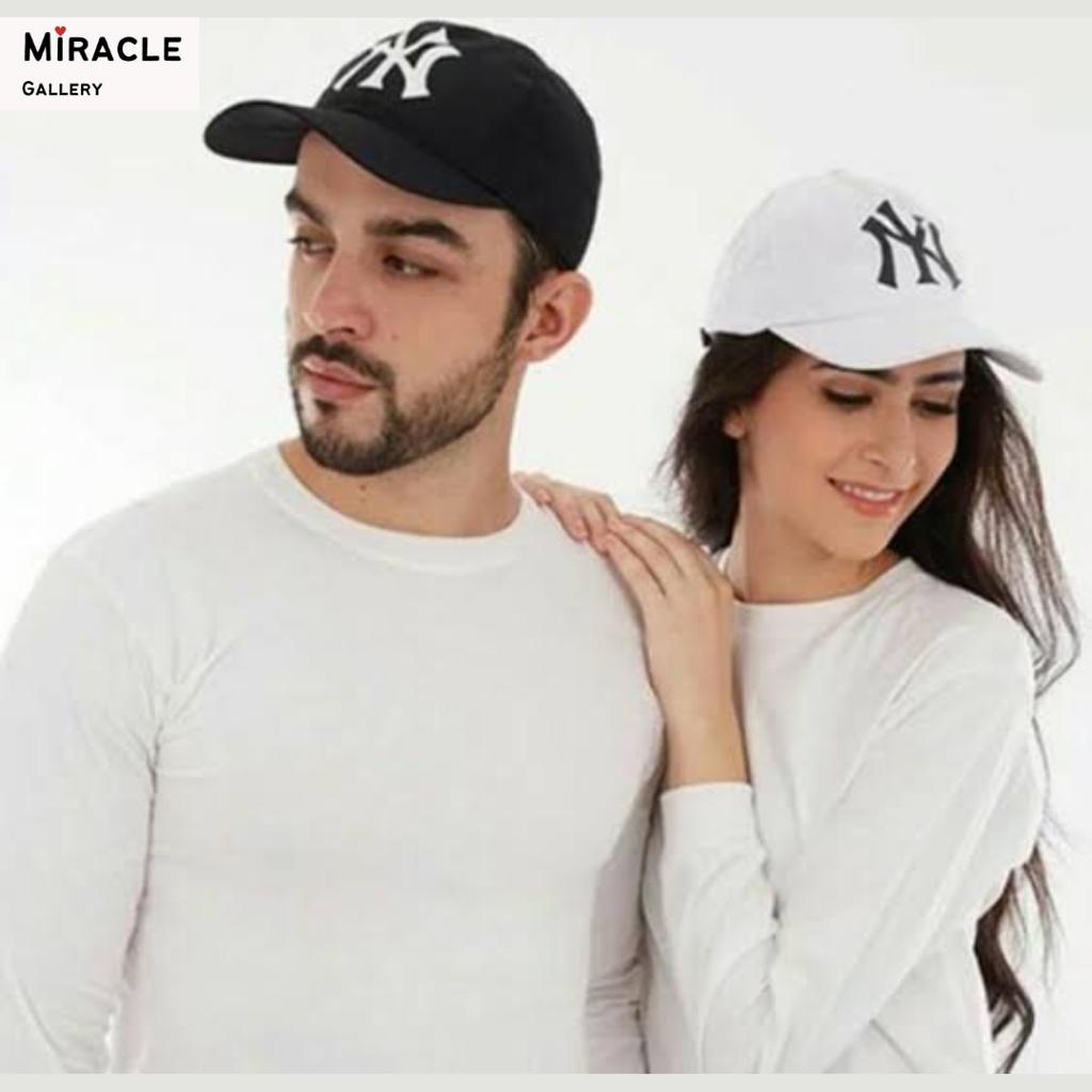 TOPI COUPLE BORDIR NY / Topi Pasangan BORDIR NY Bahan Rafael