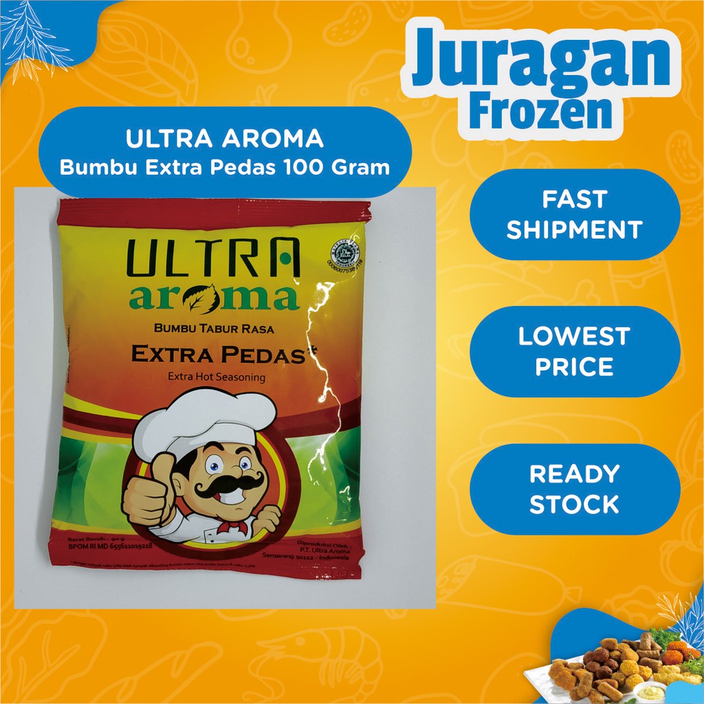 

Ultra Aroma Bumbu Tabur Extra Pedas 100 Gram
