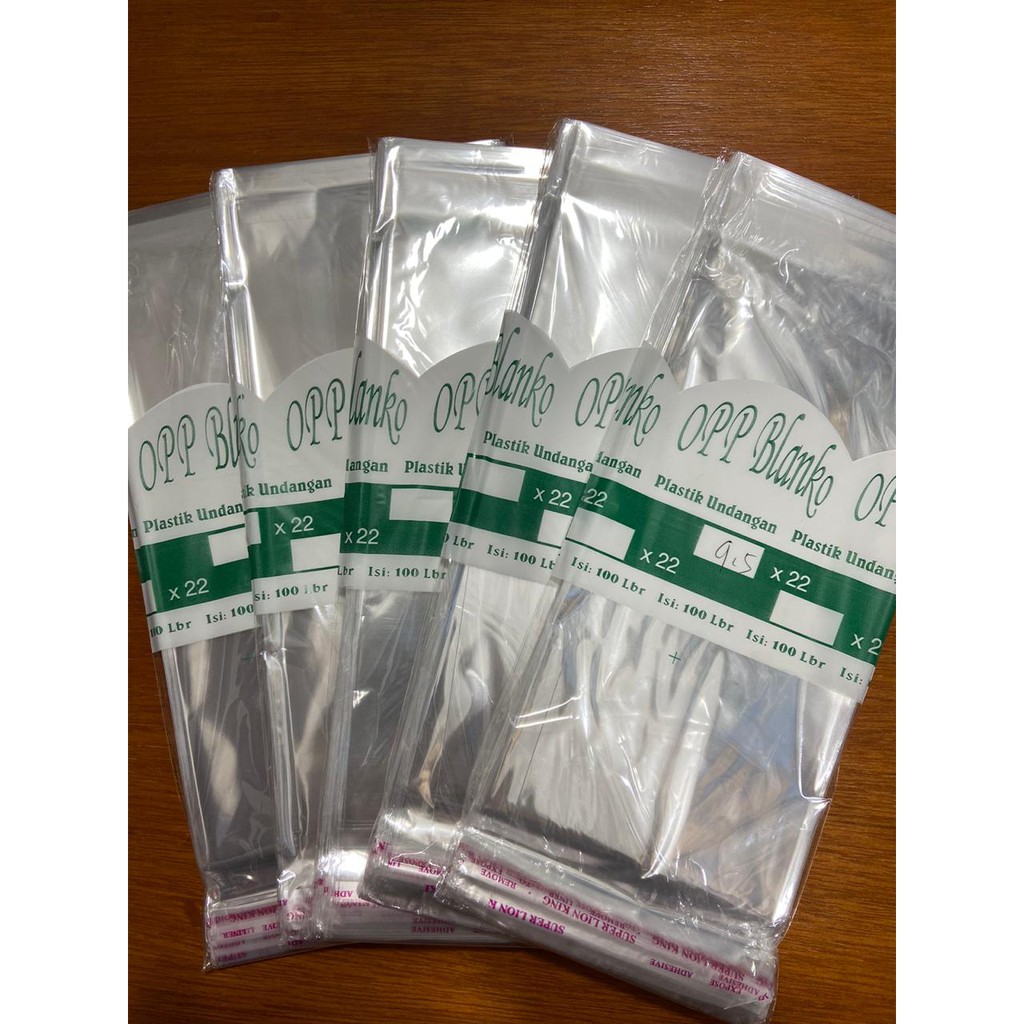 Plastik OPP 9x22 / 9.5x22 / 10x22 / 10.5x22