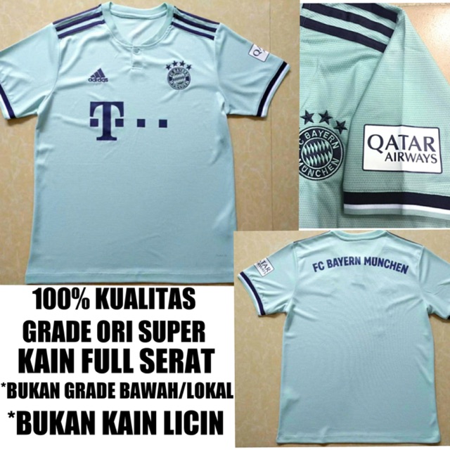 Jersey Bola Bayern Munchen Away 2018-2019 Grade Ori