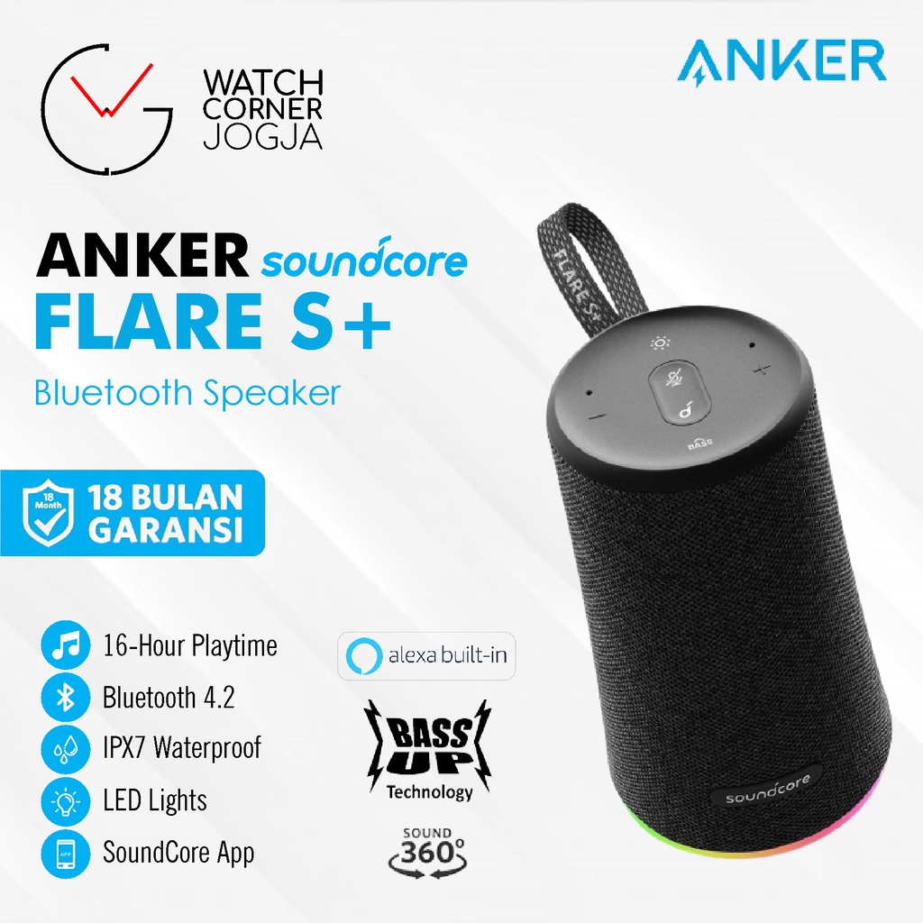 ANKER SoundCore Flare S Plus Portable Bluetooth Speaker ORIGINAL SoundCore Flare S+ A3163