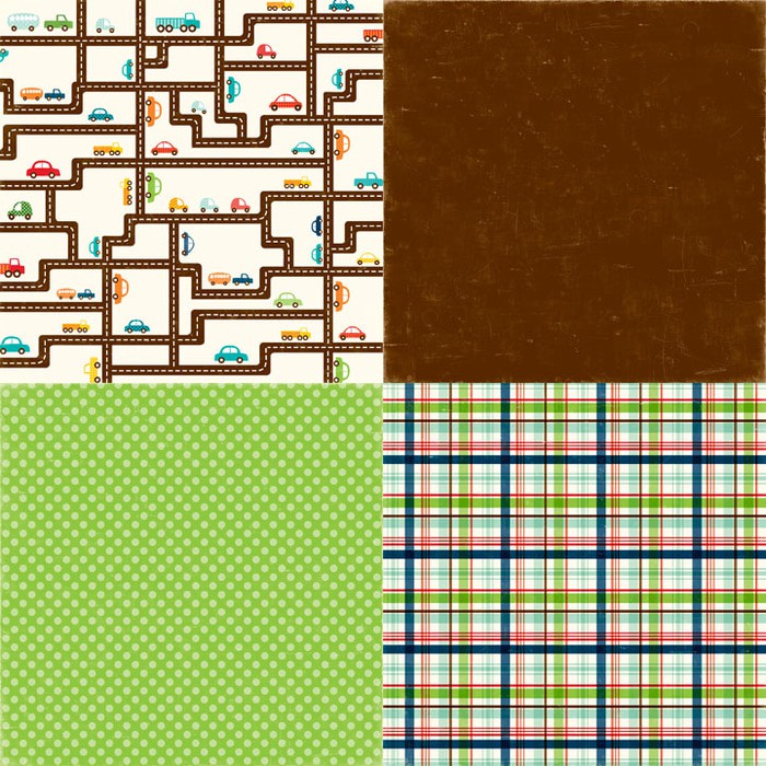 Kertas Scrapbook uk. 30x30 cm - LB8005_Boxer_Stripe_LB_B