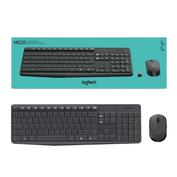 Logitech MK235 Combo Wireless Keyboard dan Mouse