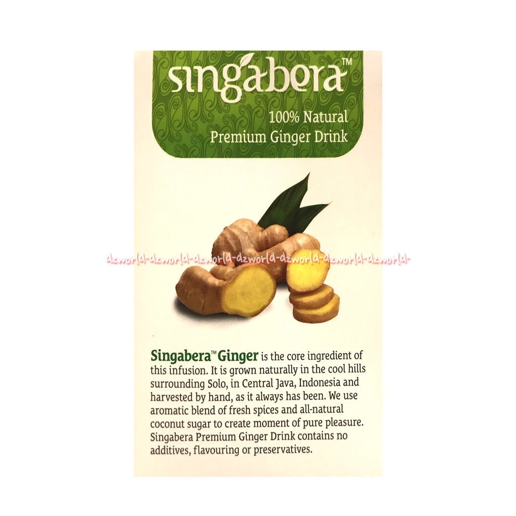 Singabera Premium Ginger Drink Lemongrass Giger Minuman Jahe Serai 144gr