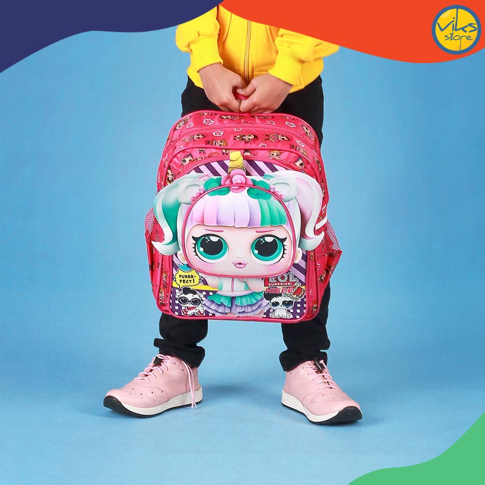 Tas Sekolah TK SD PAUD Ransel Anak Perempuan Tas Lucu Backpack Wanita Tas Punggung Karakter Boneka