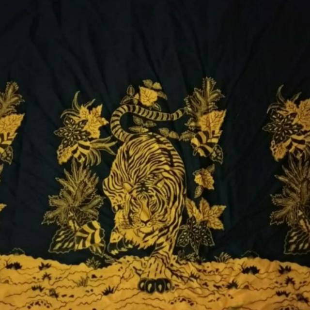 Kain Batik solo motif harimau kuning