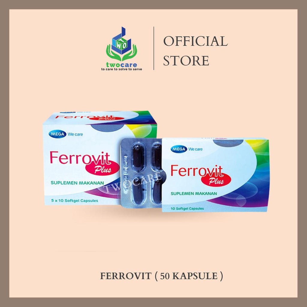 Mega We Care Ferrovit Plus 50 Kapsul Suplemen Vitamin Mencegah Anemia