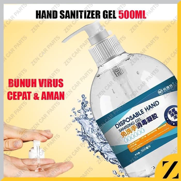 Jual Hand Sanitizer Gel 500ml Botol Pump 70% Alcohol Antiseptik ...