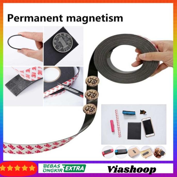 

(BISA COD) Lakban perekat logam Sticker Magnetic Strong Tape Adhesive 30MM x 1M TERBATAS Kode 1468