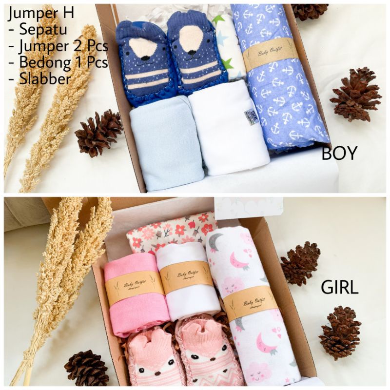 yama giftbox hampers bayi parsel kado kelahiran bedong dan jumper bayim