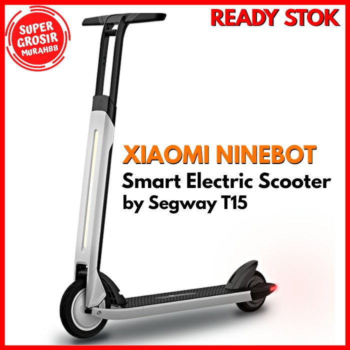 Skuter Elektrik Xiaomi Ninebot Smart Electric Scooter Air by Segway T15 White